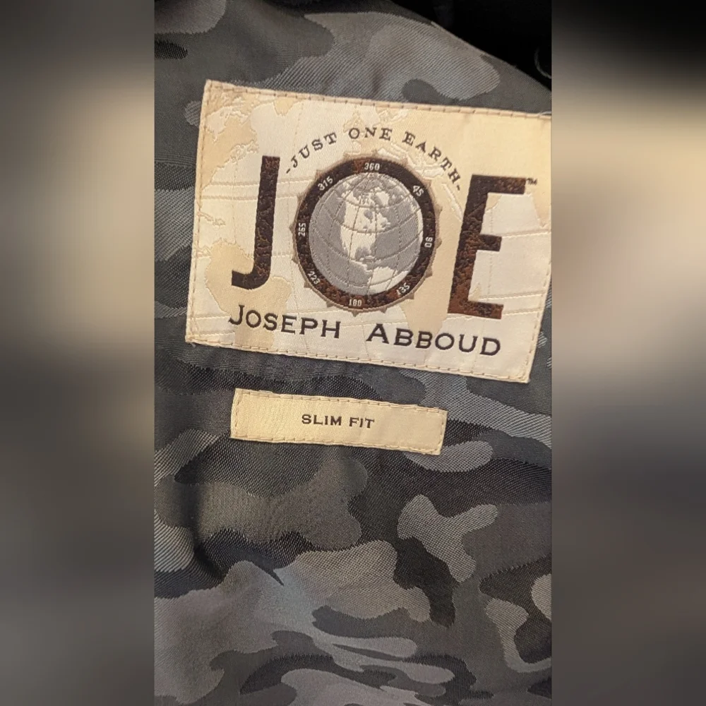 Joseph Abboud Just One Earth Dark Gray Slim Fit Blazer Sport Coat Super 120's - Picture 3 of 16